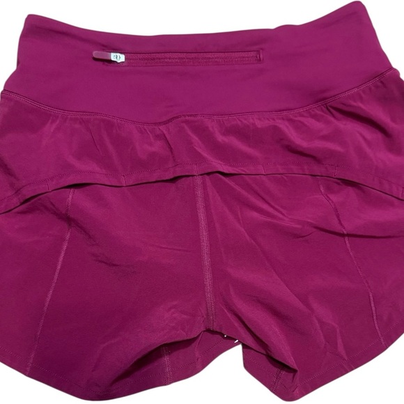 RARE Lululemon Speed Up Mid Rise Lined Shorts 4” Size 2 Limited Ed Pomegranate - Picture 9 of 13